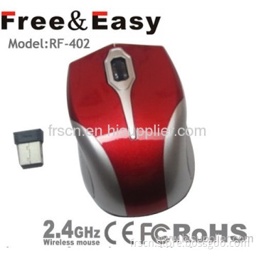 Rf-402 Red Color High Cpi Optical Wireless Usb Mouse 